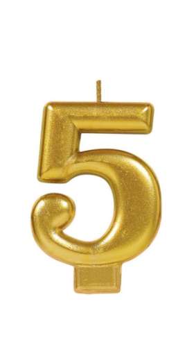 Metallic Gold Candle - No 5